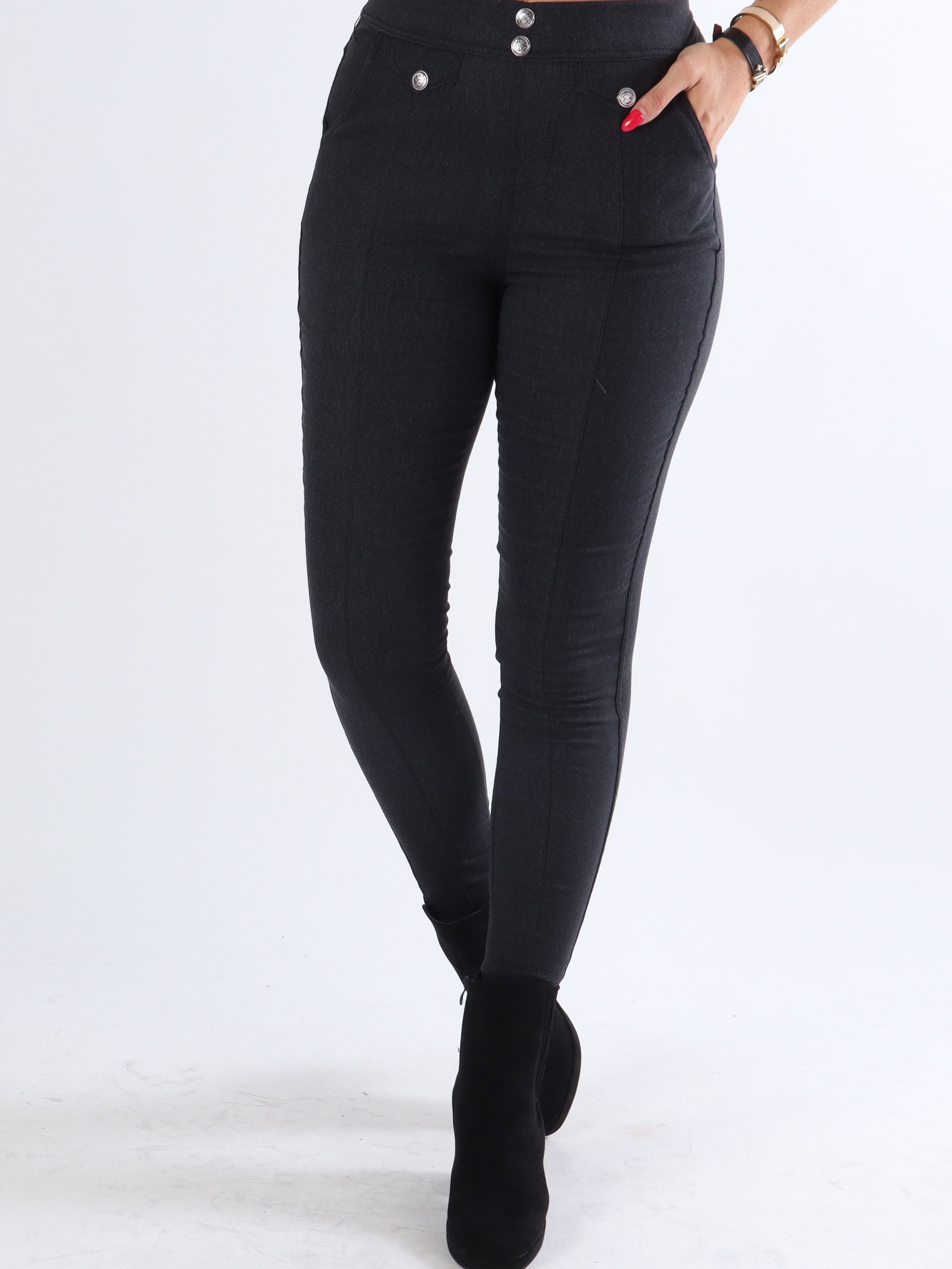 Jessi - Leggings i jeans look